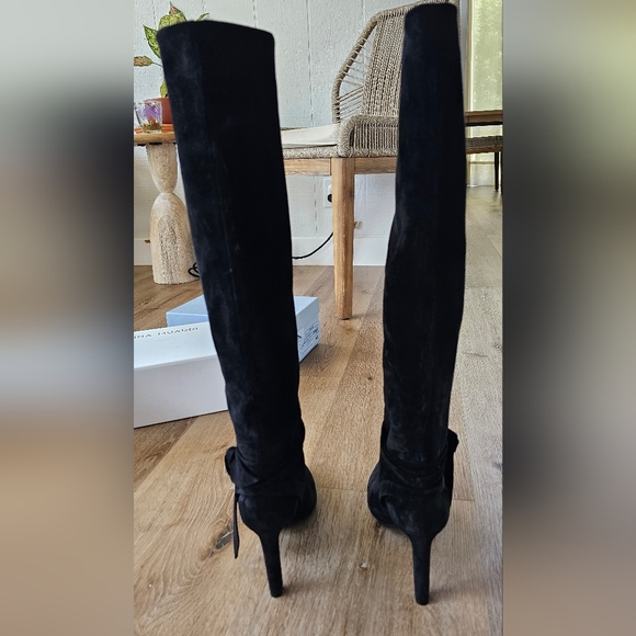 Saint Laurent knee high black suede boots size 38 - Picture 2 of 8